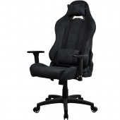 AROZZI TORRETTA-SPSF-PBK Super Soft Upholstery Fabric Gaming Chair-Pure Black