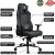 AROZZI VERNAZZA-SFB-DG Soft Fabric Gaming Chair - Dark Grey image