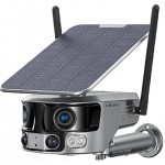 CRONY Y6 WiFi-4K-8MP-180 Wide Angle Solar Battery Camera with 6W Solar Panel