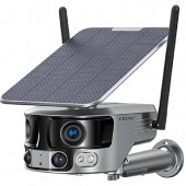 CRONY Y6 WiFi-4K-8MP-180 Wide Angle Solar Battery Camera with 6W Solar Panel