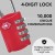 Desired Tools DTTS2PRR TSA Luggage Lock - Red image