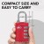 Desired Tools DTTS2PRR TSA Luggage Lock - Red image