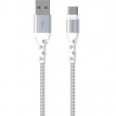 Energizer C520CKWH Reinforced USB-A/USB-C Cable, 2 m - White