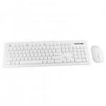 Genuine GN-KM232W Wireless Desktop Keyboard Mouse Combo 1000dpi Soft Rubber Coating - White