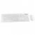 Genuine GN-KM232W Wireless Desktop Keyboard Mouse Combo 1000dpi Soft Rubber Coating - White image