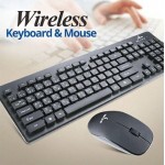 Genuine GN-KM236W-B Wireless Keyboard Mouse Combo - Black