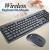 Genuine GN-KM236W-B Wireless Keyboard Mouse Combo - Black