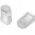 Genuine GNMP-C6S1TRA-100 RJ45 Cat6 Modular Plug Connector Aluminium metal - 100pcs image