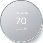 Google GA02083-US Nest Thermostat 4th Gen Programmable Smart Wi-Fi Thermostat - Fog