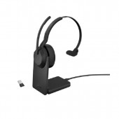 Jabra 25599-889-989 Evolve2 55 UC Mono USB-A Headset With Charging Stand - Black