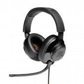 JBL Quantum 300 Hybrid Wired Over-Ear Gaming Headset With Flip-Up Mic - Black