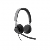 Logitech 981-001103 Zone 750 USB headset features premium audio drivers and advanced noise-canceling mic