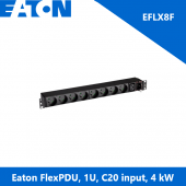 Eaton EFLX8F FlexPDU, 1U, C20 input, 4 kW, 16A, 200-240V