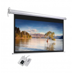 iView E300 Electrical 300x300cms Projector Screen with Remote Control