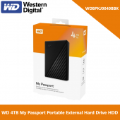 WD WDBPKJ0040BBK-WESN 4TB My Passport Portable External Hard Drive HDD