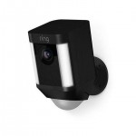 Ring 8SB1S7-BEN0 Spotlight Cam Battery Outdoor Rectangle Security Wireless Standard Surveillance Camera in Black