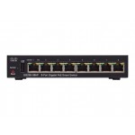 Cisco (SG250-08HP-K9-NA) SG250-08HP Smart Switch, 8 Port Gigabit, PoE
