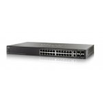 Cisco SG550X-24MP Stackable Managed Switch, 24 Gigabit PoE+ and 4 10Gig Ethernet Ports, 382w PoE
