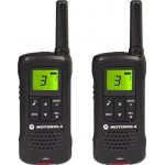 Motorola Walkie Talkie Black Twin Pack & Charger, License Free, Up to 8km range, Rechargeable NiMH batteries, LCD display