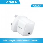 Anker A2632K21-WT Wall Charger 20 Watt PD Port - White
