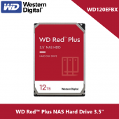 WD Red Plus 12TB WD120EFBX NAS Hard Drive 3.5"
