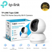 Tapo TP-Link Pan/Tilt Security Camera for Baby Monitor, Pet Camera w/Motion Detection, 1080P, 2-Way Audio, Night Vision, C200