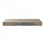 Tenda TEF1126P-24-250W 24FE+2GE/1SFP Rackmount Switch With 24-Port PoE