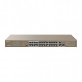 Tenda TEF1126P-24-250W 24FE+2GE/1SFP Rackmount Switch With 24-Port PoE