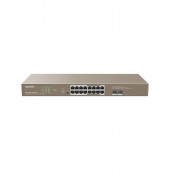 Tenda TEG1118P-16-250W 16GE+2SFP Ethernet Switch With 16-Port PoE