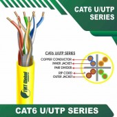 TMT Global TMT-7401 Cat6 23awg 4 twisted pair Network Cable 305m LSZH - Yellow